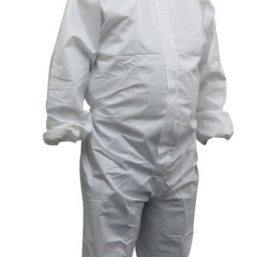 Maxisafe White Polypropylene Disposable Coveralls