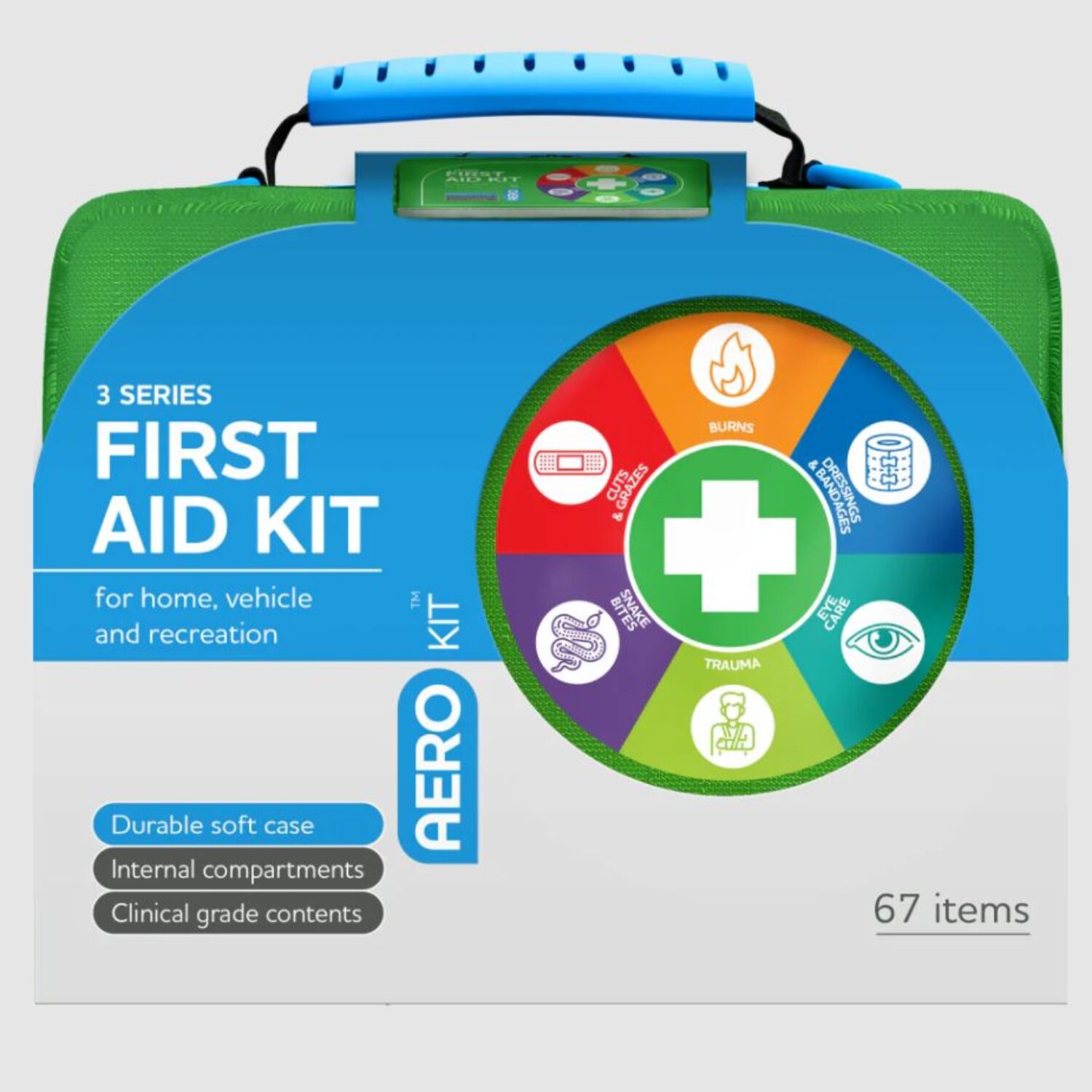 AEROKIT 3 Series First Aid Softpack Green - SKU: AKR3GS