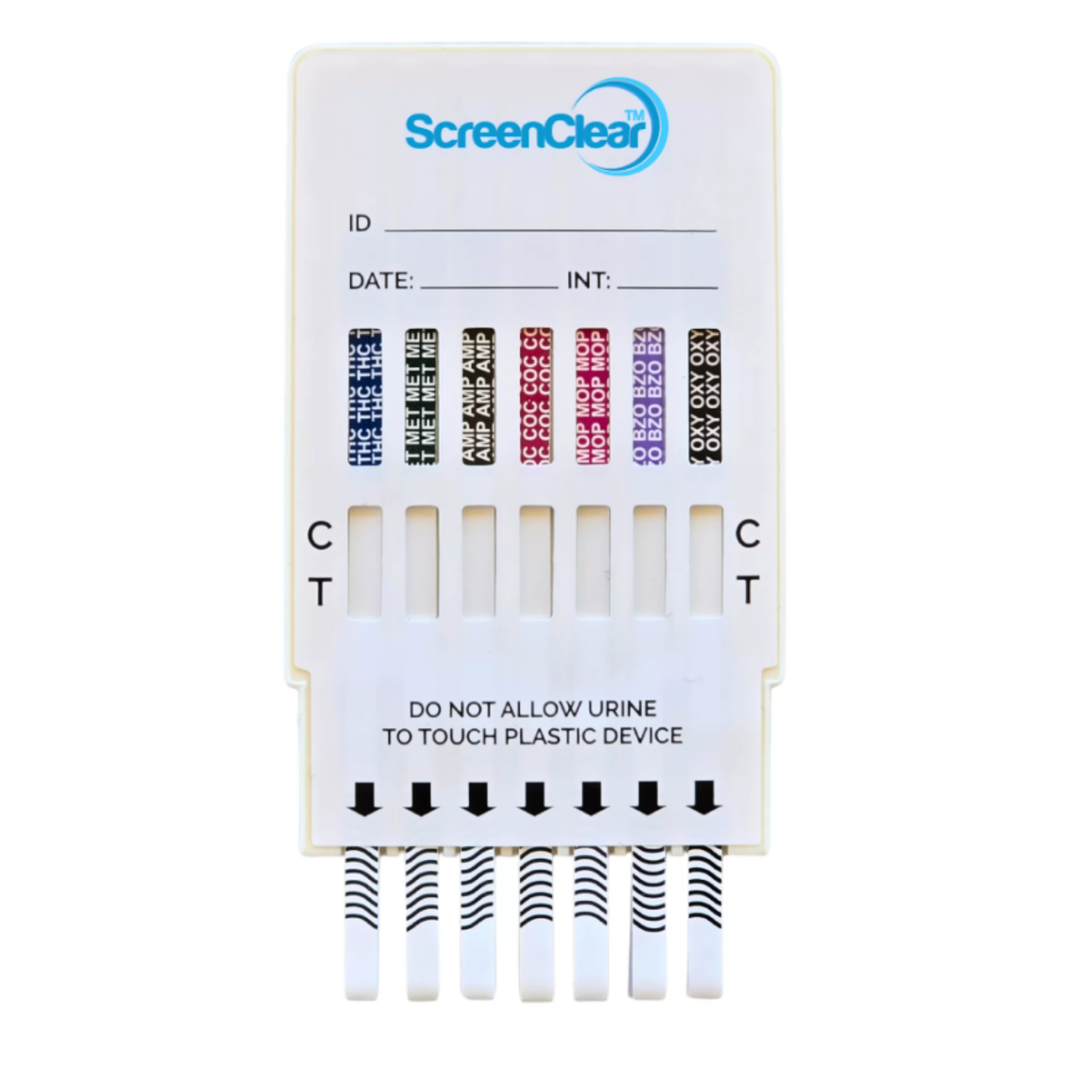 ScreenClear 7 Panel Urine Dip Card AS4308:2023 Verified